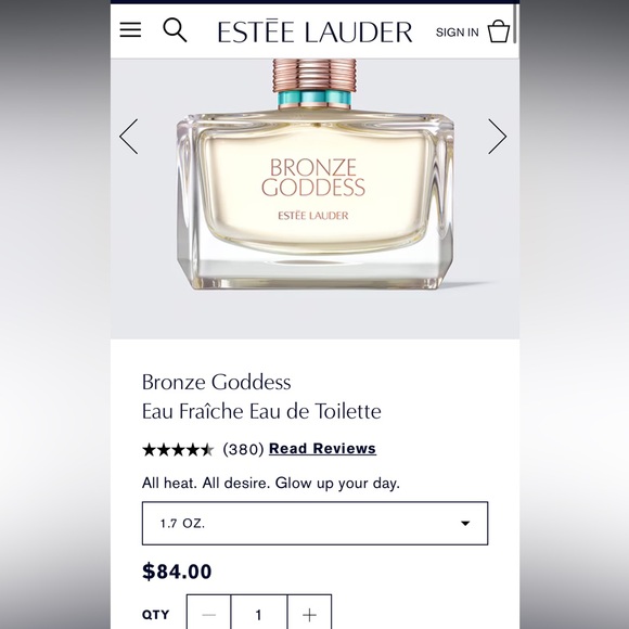 Bronze Goddess by Estée Lauder Eau Fraîche Eau de Toilette 1.7 oz - Picture 5 of 7